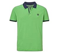 Jan Vanderstorm Polo da uomo Lavrans, a maniche corte, in puro cotone, taglie grandi, L-7XL, verde, 3XL