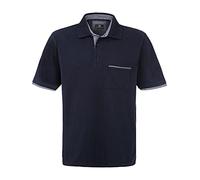Jan Vanderstorm Polo da uomo Melker | Polo a maniche corte | Puro cotone | Grandi taglie L-7XL, Blu scuro, 5XL