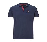 Jan Vanderstorm Polo da uomo Nisse | Polo a maniche corte | Puro cotone | Grandi taglie L-7XL, Blu scuro, 4XL