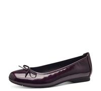 Jana Ballerina da Donna 8-22163-41, Lacca Viola Scuro, 41 EU Larga