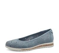 Jana Ballerine da Donna a Punta Arrotondata vegane, Blu (Denim), 39 EU