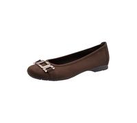 Jana ballerine da donna arrotondate vegane, Marrone (Mocca), 39 EU