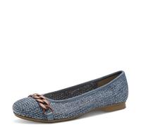 Jana Ballerine da Donna con Fibbia Decorativa vegane, Blu (Denim), 37 EU