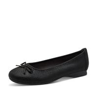 Jana Ballerine da Donna con Fiocco vegane, Nero (Black Structur), 38 EU