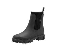 Jana Coshy Damen Rubberboot Vegan, Stivali alla Moda Donna, Nero-Black Uni, 40 EU