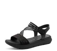 Jana Coshy Sandal Flat 8-28771-46, Bassi Donna, Nero, 38 EU