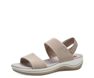 Jana Coshy Sandali da donna piatti Elastiche Vegan, Beige (Beige), 41 EU