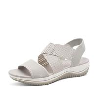 Jana Coshy Sandali da donna piatti Elastiche Vegan, Grigio (Lt Grey), 40 EU