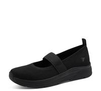 Jana Damen Ballerina Strap Vegan 8-22183-46, Donna, Nero, 36 EU