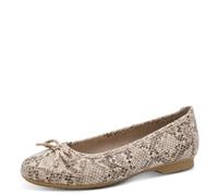 Jana Damen Ballerina Vegan 8-22164-41, Donna, Beige Snake, 39 EU