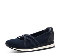 Jana Damen Ballerinas mit Riemen Vegan, Ballerine Donna, Blu Navy, 39 EU