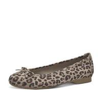 Jana Damen Ballerinas mit Schleife Vegan, Ballerine Donna, Leopard, 41 EU