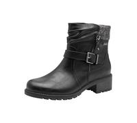 Jana Damen Boot Flat Tex + Vegan, Stivali alla Moda Donna, Nero, 37 EU