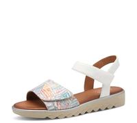 Jana Damen Flache Sandale Vegan, Bassi Donna, Fiore Bianco, 39 EU