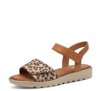 Jana Damen Flache Sandale Vegan, Bassi Donna, Leopardo, 39 EU
