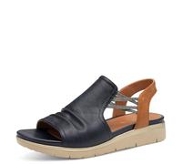 Jana Damen Flache Sandale Vegan, Bassi Donna, Navy Tan, 38 EU