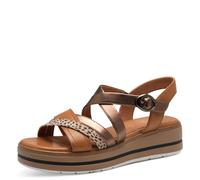 Jana Damen Flache Sandale Vegan, Bassi Donna, Tan Comb, 41 EU