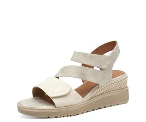 Jana Damen Keilsandale Vegan, Sandali con Zeppa Donna, Beige Oro, 40 EU