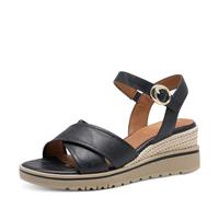 Jana Damen Keilsandale Vegan, Sandali con Zeppa Donna, Blu Navy, 39 EU