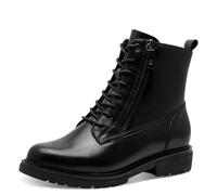 Jana Damen Lace Boot Flat, Stivali alla Moda Donna, Nero, 42 EU