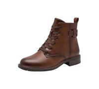 Jana Damen Lace Boot Flat Vegan, Stivali alla Moda Donna, Cognac, 39 EU