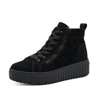 Jana Damen Lace Boot Flat Vegan, Stivali alla Moda Donna, Nero, 39 EU