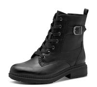 Jana Damen Lace Boot Flat Vegan, Stivali alla Moda Donna, Nero, 42 EU