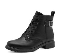 Jana Damen Lace Boot Flat Vegan, Stivali alla Moda Donna, Nero, 42 EU