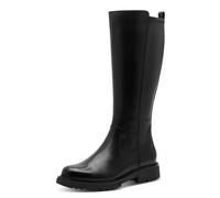 Jana Damen Long Boot Flat, Stivali alla Moda Donna, Nero, 39 EU