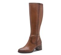 Jana Damen Long Boot Heel Vegan, Stivali ad Altezza Ginocchio Donna, Cognac, 36 EU