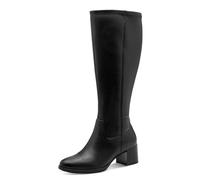 Jana Damen Long Boot Heel Vegan, Stivali ad Altezza Ginocchio Donna, Nero, 36 EU