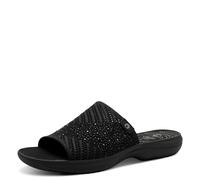 Jana Damen Pantolette Vegan Waschbar Coshy, Sandali Donna, Nero, 37 EU