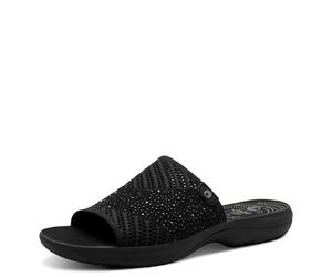 Jana Damen Pantolette Vegan Waschbar Coshy, Sandali Donna, Nero, 38 EU