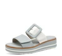 Jana Damen Pantoletten mit Schnalle Vegan, Sandali Donna, White Sky, 38 EU