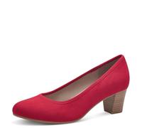 Jana Damen Pumps mit Blockabsatz Vegan, Scarpe décolleté Donna, Colore: Rosso, 36 EU