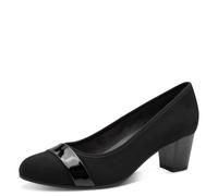Jana Damen Pumps Vegan, Scarpe décolleté Donna, Brevetto Blk Blk, 36 EU