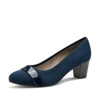Jana Damen Pumps Vegan, Scarpe décolleté Donna, Navy Pat, 36 EU