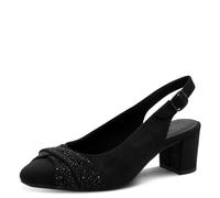 Jana Damen Sling-Pump Vegan 8-29660-46, Scarpe décolleté Donna, Nero, 36 EU