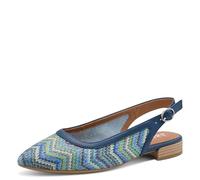 Jana Damen Sling Vegan 8-29464-46, Scarpe décolleté Donna, Denim Multicolore, 37 EU