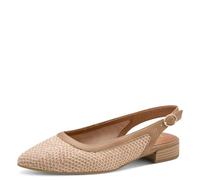 Jana Damen Sling Vegan 8-29464-46, Scarpe décolleté Donna, Lt Natural, 39 EU