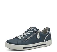 Jana Damen Sneaker Flach mit Reißverschluss Vegan, Scarpe da Ginnastica Donna, Blu Navy, 41 EU