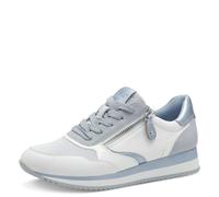 Jana Damen Sneaker Flach mit Reißverschluss Vegan, Scarpe da Ginnastica Donna, Celeste, 40 EU