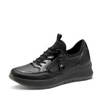 Jana Damen Sneaker Laced Vegan, Scarpe da Ginnastica Donna, Nero, 36 EU