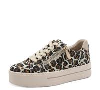 Jana Damen Sneaker Low Vegan 8-23767-43, Scarpe da Ginnastica Donna, Beige Leo, 38 EU