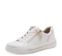 Jana Damen Sneaker Low Vegan 8-23770-46, Scarpe da Ginnastica Donna, Oro Bianco, 36 EU