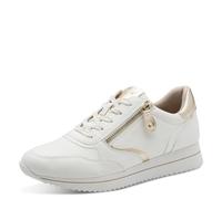 Jana Damen Sneaker Low Vegan 8-23774-43, Scarpe da Ginnastica Donna, Oro Bianco, 42 EU