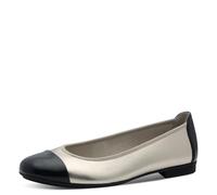 Jana Damen Vegan Komfort, Ballerine Donna, Nero Champagne, 39 EU