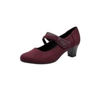 Jana Decolleté da Donna con Cinturino Mary Jane Vegan, Rosso (Bordeaux), 37