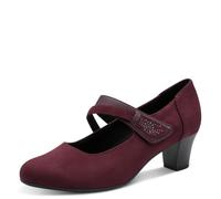 Jana Decolleté da Donna con Cinturino Mary Jane Vegan, Rosso (Bordeaux), 40