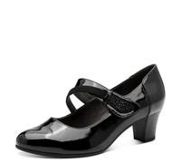 Jana Décolleté da Donna con Cinturino Mary Jane Vegane, Nero (Black Patent), 40 EU